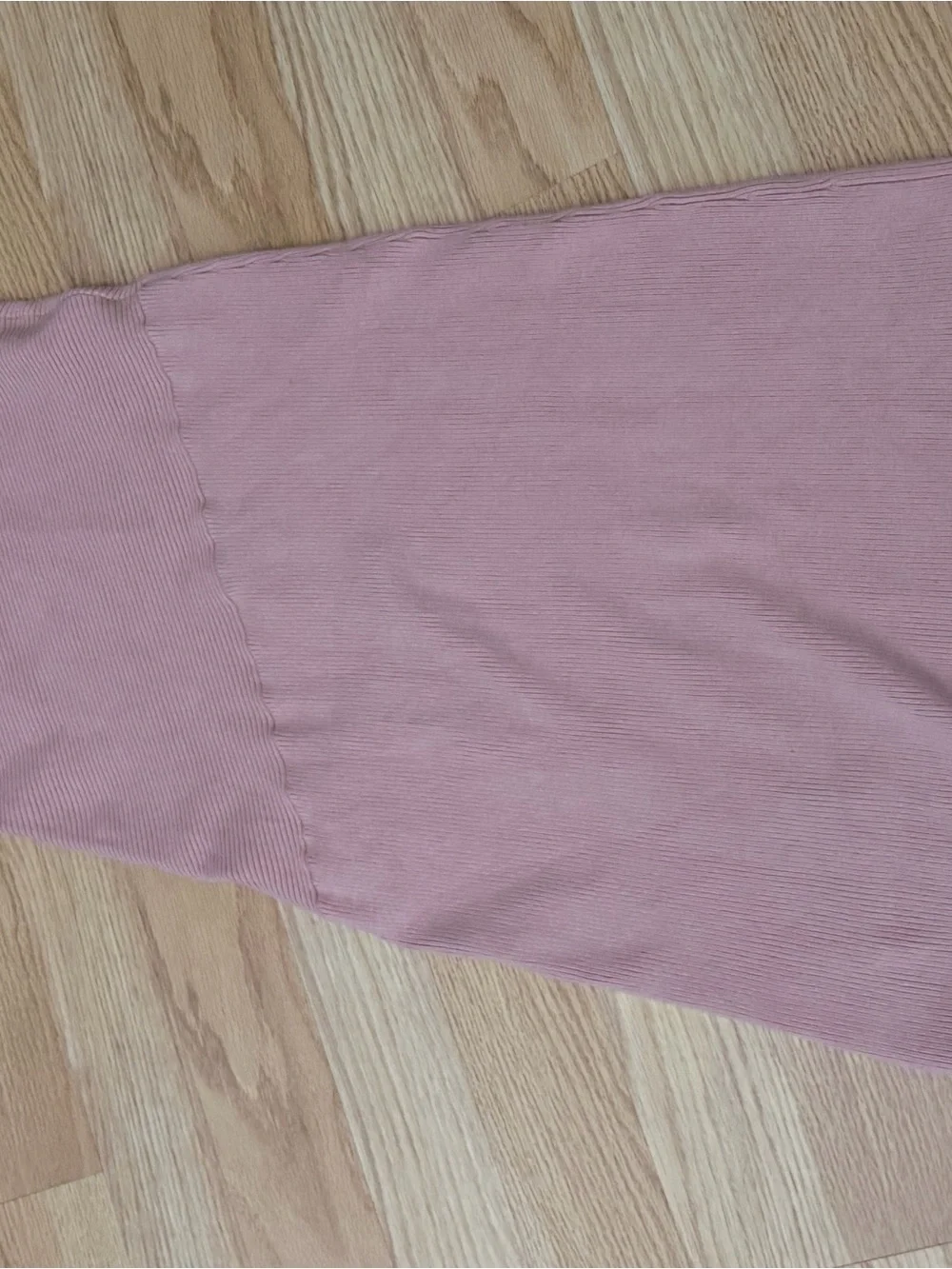 FP beach Ribbed Knit Midi Skirt in Dusty Rose